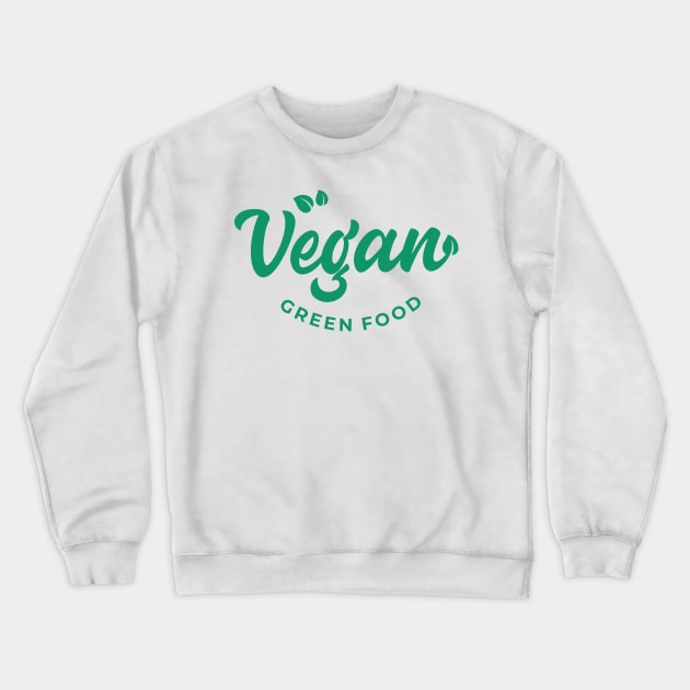 Vegan Green Food Crewneck Sweatshirt by Islanr